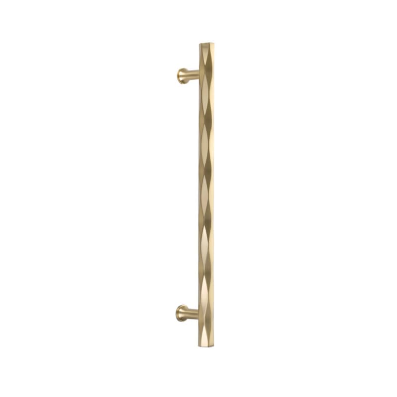 Emtek Art Deco Tribeca Appliance Pull, Glass Shower Door Back to Back, 12", Satin Brass - GBTB87005US4