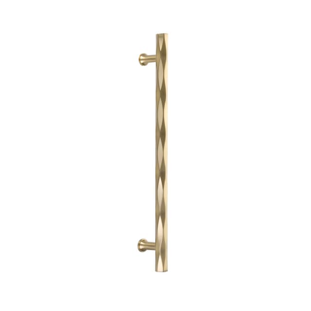 Emtek Art Deco Tribeca Appliance Pull, Glass Shower Door Back to Back, 12", Satin Brass - GBTB87005US4