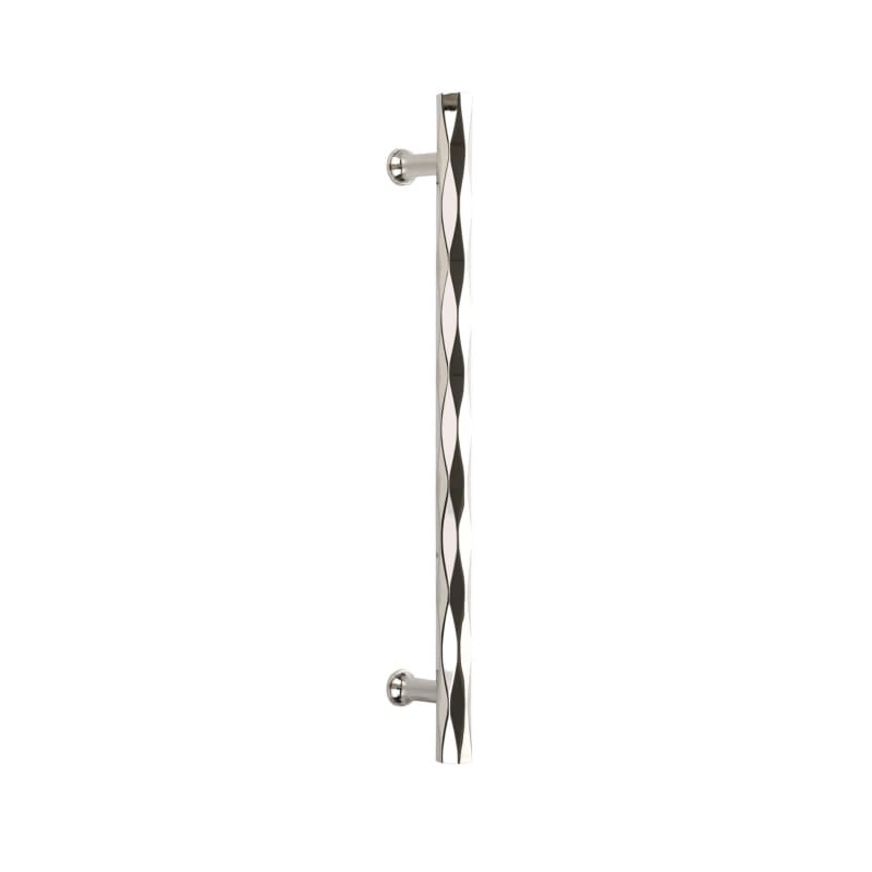 Emtek Art Deco Tribeca Appliance Pull, Glass Shower Door Back to Back, 12", Polished Nickel - GBTB87005US14