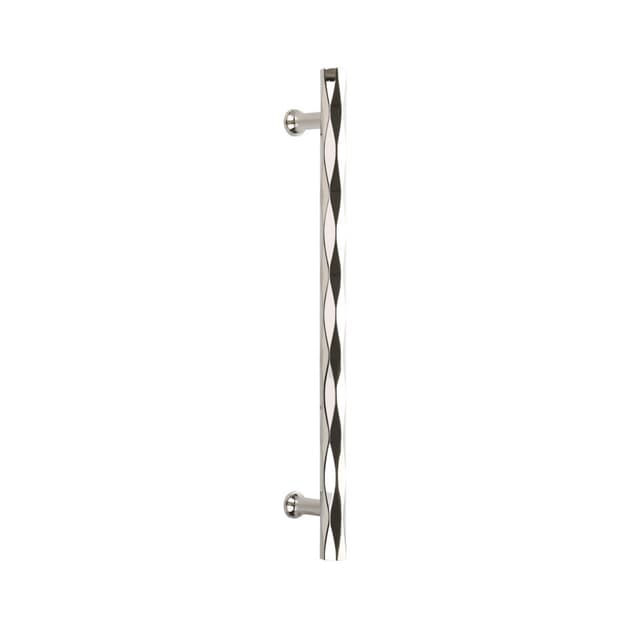 Emtek Art Deco Tribeca Appliance Pull, Glass Shower Door Back to Back, 12", Polished Nickel - GBTB87005US14