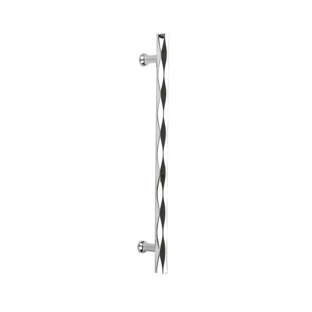 Emtek Art Deco Tribeca Appliance Pull, Glass Shower Door Back to Back, 12", Polished Chrome - GBTB87005US26