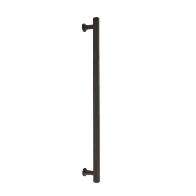 Emtek Urban Modern Freestone Appliance Pull, Glass Shower Door Back to Back, 18", Flat Black - GBTB87002US19