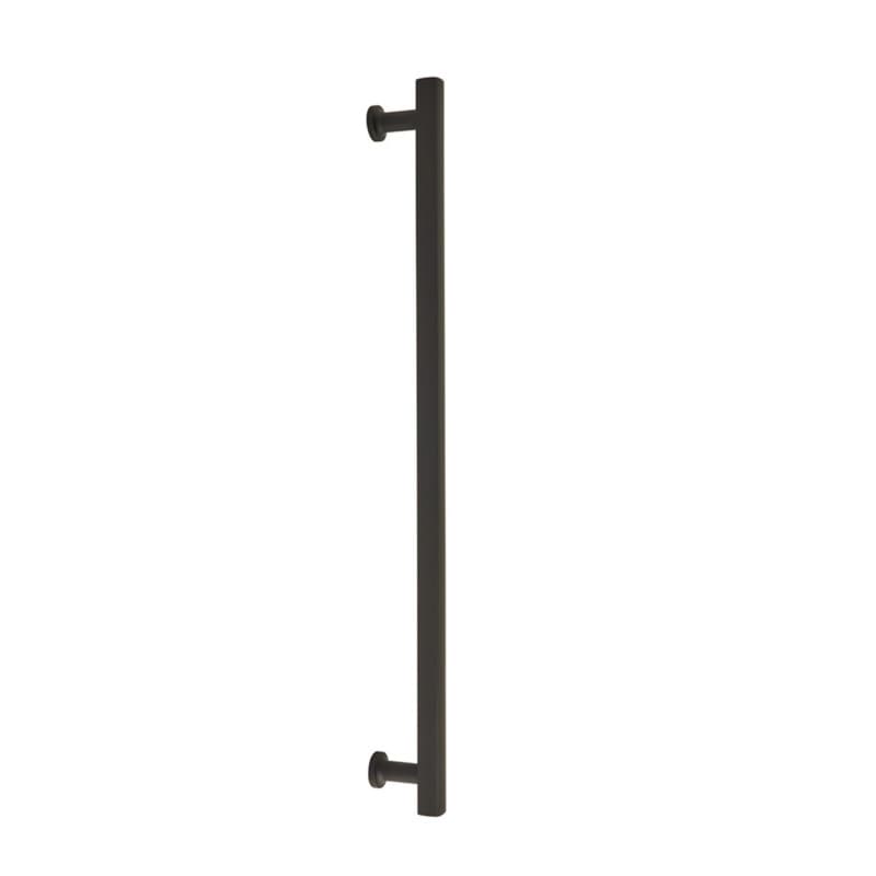 Emtek Urban Modern Freestone Appliance Pull, Glass Shower Door Back to Back, 12", Flat Black - GBTB87001US19