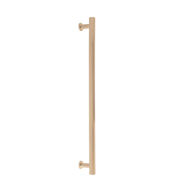 Emtek Urban Modern Freestone Appliance Pull, Glass Shower Door Back to Back, 12", Satin Brass - GBTB87001US4