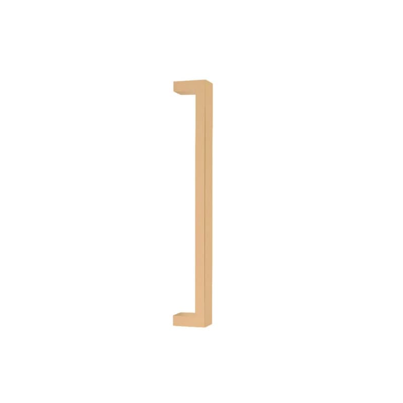 Emtek Modern Rectangular Keaton Appliance Pull, Glass Shower Door Back to Back, 18", Satin Brass - GBTB86722US4