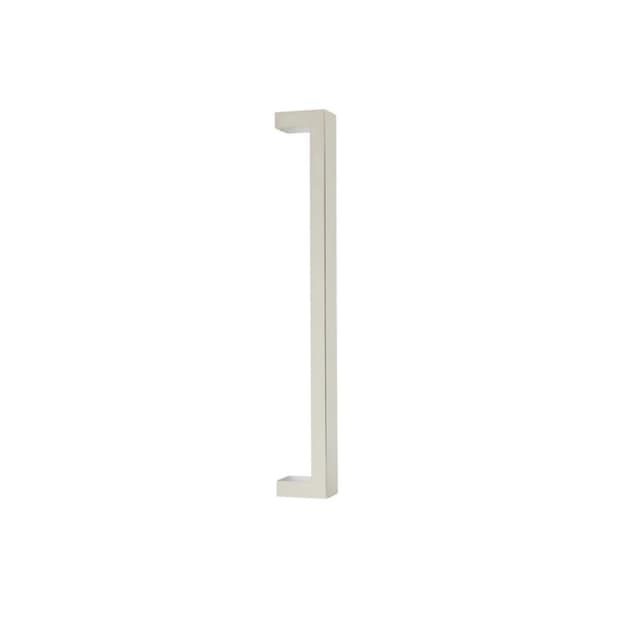 Emtek Modern Rectangular Keaton Appliance Pull, Glass Shower Door Back to Back, 18", Polished Chrome - GBTB86722US26