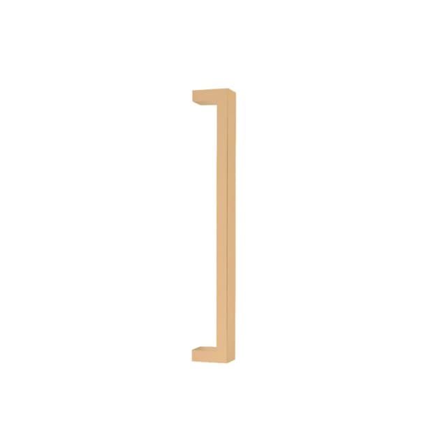 Emtek Modern Rectangular Keaton Appliance Pull, Glass Shower Door Back to Back, 12", Satin Brass - GBTB86721US4