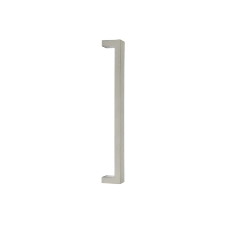 Emtek Modern Rectangular Keaton Appliance Pull, Glass Shower Door Back to Back, 12", Satin Nickel - GBTB86721US15
