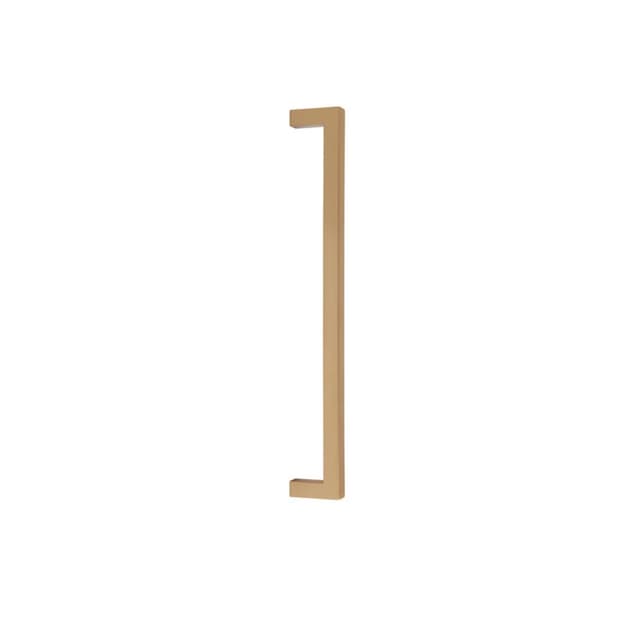Emtek Modern Rectangular Warwick Appliance Pull, Glass Shower Door Back to Back, 18", Satin Brass - GBTB86712US4