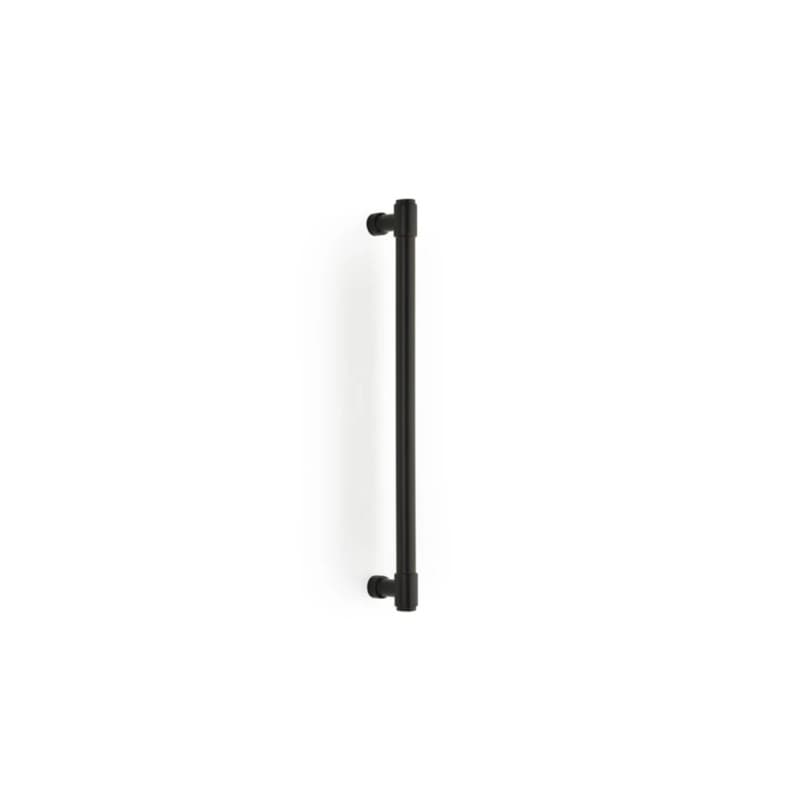 Emtek Industrial Modern Jasper Appliance Pull, Glass Shower Door Back to Back, 12", Flat Black - GBTB86693US19