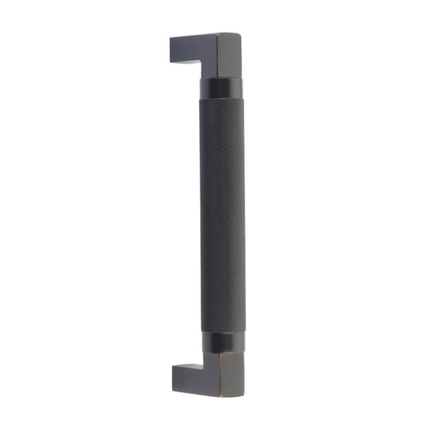 Emtek Hercules Knurled Door Pull, Glass Shower Door Back to Back, 8", Oil Rubbed Bronze - GBTB86481US10B