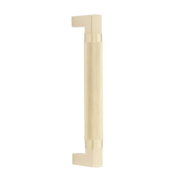 Emtek Hercules Knurled Door Pull, Glass Shower Door Back to Back, 8", Satin Brass - GBTB86481US4