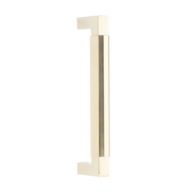Emtek Hercules Smooth Door Pull, Glass Shower Door Back to Back, 8", Unlacquered Brass - GBTB86480US3NL