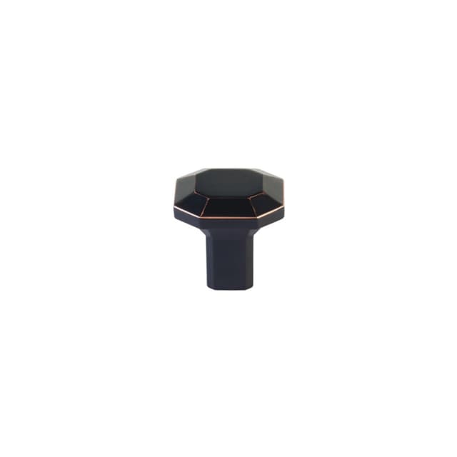 Emtek Hollywood Regency Riviera Square Knob 86612US10B