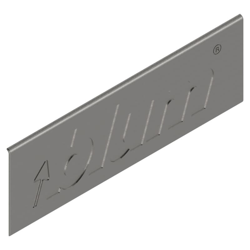 Blum LEGRABOX Outside Cover Cap K-Height, Nickel-Plated, ZA70709BT-SS