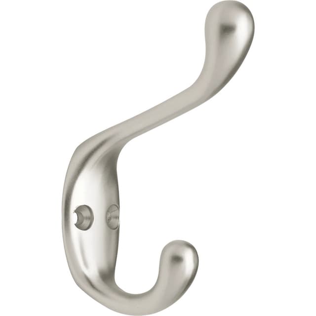 Heavy-Duty Coat/Hat Hook, Matte Nickel