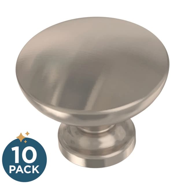 Liberty Builder Fashion 1-1/8" (29 mm) Diameter Satin NickelKnob, P29523K-SN-B