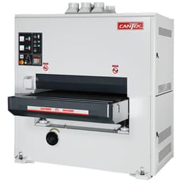 Cantek SR43DA 43" Wide Belt Sander with Steel Roller, 2 Head, 75" Belt
