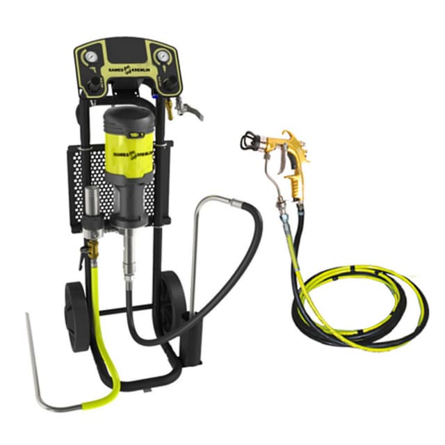 Sames-Kremlin, 15C25 Cart-Mount Airmix Paint Pump System w/Xcite 120 Gun