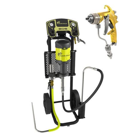 Sames-Kremlin, 30C25 Cart-Mount Airmix Paint Pump System w/Xcite 240 Gun