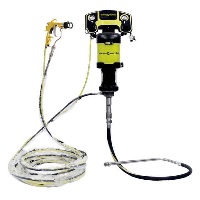 Sames-Kremlin, 30C25 Wall-Mount Airmix Paint Pump System w/Xcite 240 Gun