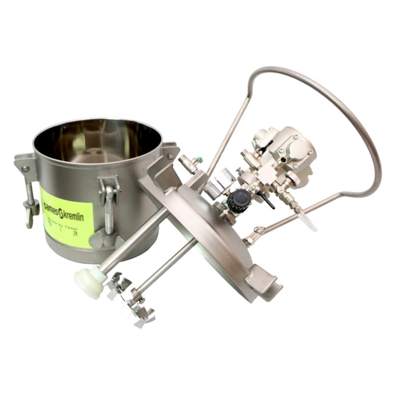 Sames Kremlin Airspray Pressure Tank, 2.5 Gallon, Regulator, with Agitator