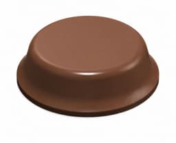 3M Cylindrical Polyurethane Bumpers, Self-Adhesive, Bumpon Series, 1/2 dia. x 9/64 H, Brown, 56 per sheet