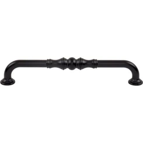 Top Knobs Bayridge 7-9/16" (192 mm) Center to Center Pull, Flat Black 10/Box - TK3434BLK