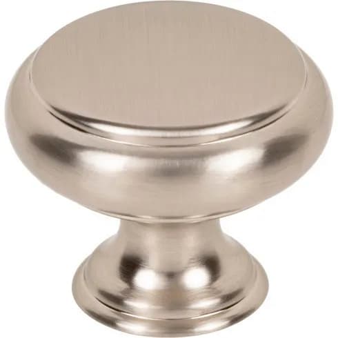 Top Knobs Bayridge 1-1/4" (32mm) Knob, Brushed Satin Nickel 25/Box - TK3430BSN