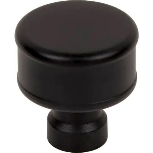 Top Knobs Lavington 1-1/4" (32mm) Knob, Flat Black 25/Box - TK3411BLK
