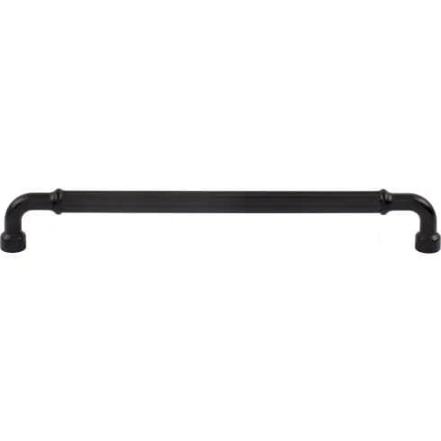 Top Knobs Pemberton 8-13/16" (224 mm) Center to Center Pull, Flat Black 10/Box - TK3406BLK