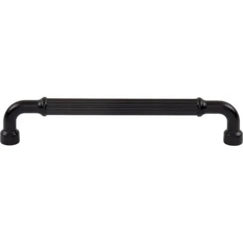 Top Knobs Pemberton 6-5/16" (160 mm) Center to Center Pull, Flat Black 20/Box - TK3404BLK