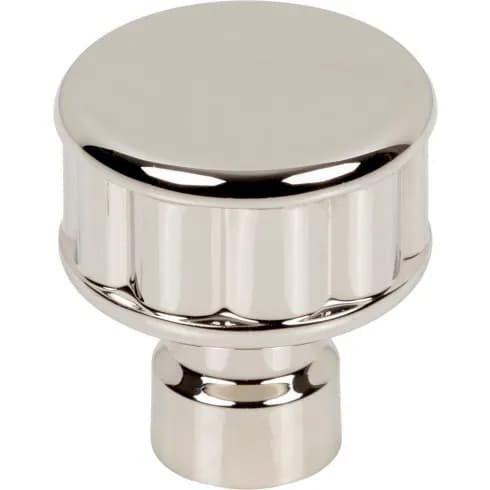 Top Knobs Pemberton 1-1/4" (32mm) Knob, Polished Nickel 25/Box - TK3400PN