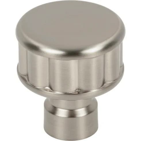 Top Knobs Pemberton 1-1/4" (32mm) Knob, Brushed Satin Nickel 25/Box - TK3400BSN