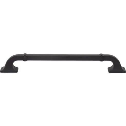 Top Knobs Califon 7-9/16" (192 mm) Center to Center Pull, Flat Black 10/Box - TK3314BLK