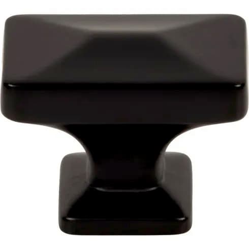 Top Knobs Califon 3/4" (19mm) Knob, Flat Black 25/Box - TK3310BLK