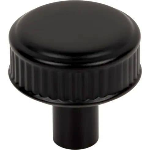 Top Knobs Elland 1-1/4" (32mm) Knob, Flat Black 25/Box - TK3290BLK