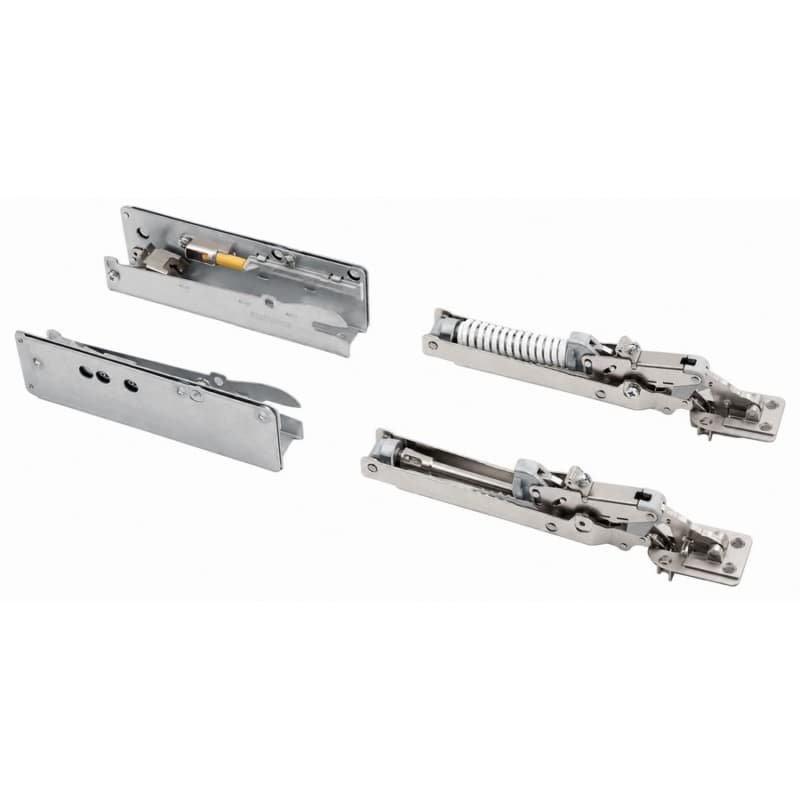W" Wind Lift System with Soft-Closing, White Spring/Free-Swinging, 12 mm Cup Depth