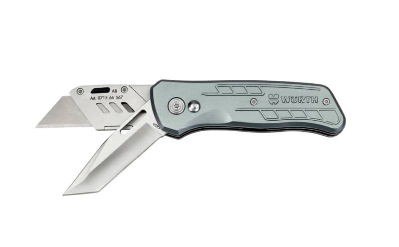 Wurth Folding Combination Pocket/Utility Knife with Pouch, 071566567