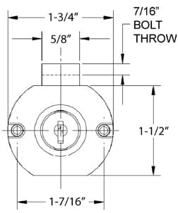 Olympus Key Blank for Non-MK Lock