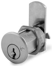 Olympus R Series Pin Tumbler Cam Lock, 1-3/4" Cylinder, Satin Chrome