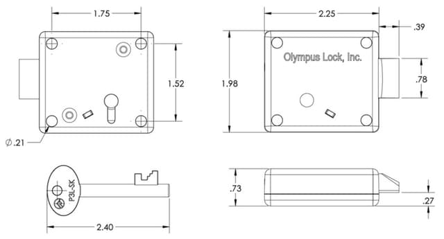 Olympus P3L Series, Long Key
