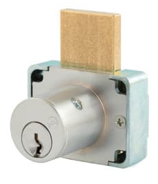 Olympus N Series Pin Tumbler Deadbolt Drawer Lock, Weather Resistant, Satin Chrome, Keyed to KA# 51003 Key - 200B26D138-51003