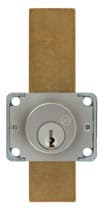 Olympus N Series Pin Tumbler Deadbolt Drawer Lock, Weather Resistant, Satin Chrome, Keyed to KA# 51001 Key - 200B26D138-51001