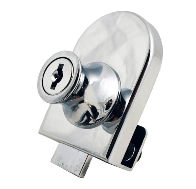 Olympus Single Glass Door Lock, Keyed Different