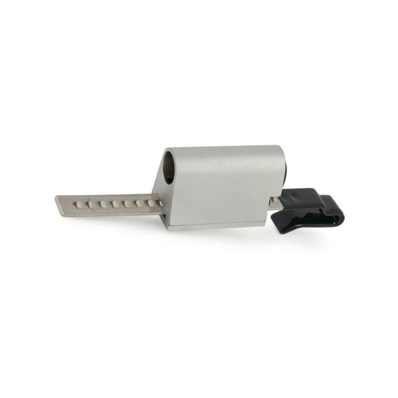 Olympus Schlage Less Cylinder Sliding Door Ratchet Lock, Satin Chrome - 829R-LC-26D