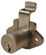 Olympus N Series 1-1/8" Vertical Drawer Deadbolt Lock, Satin Chrome, KA# 107 - N078-26D78-107