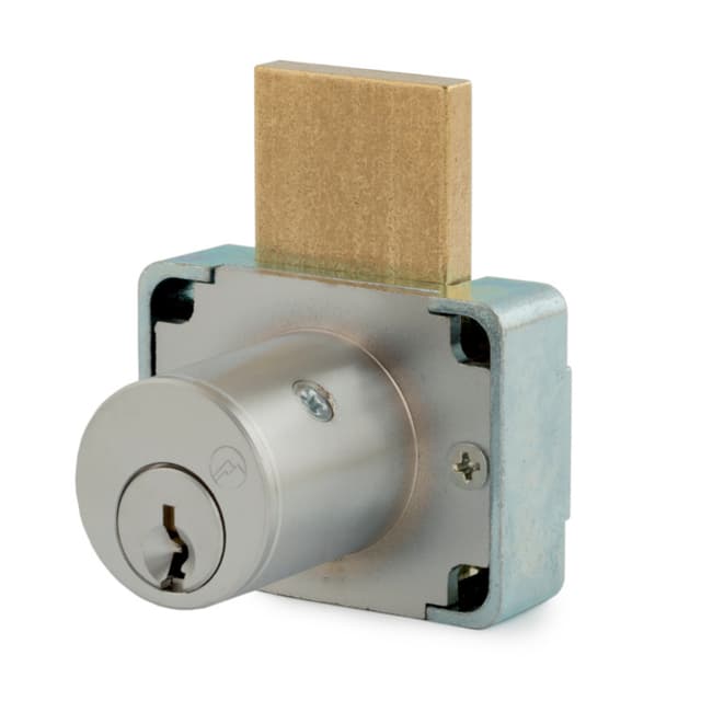 Olympus Deadbolt Drawer Lock, R Series, Keyed Alike, Satin Chrome