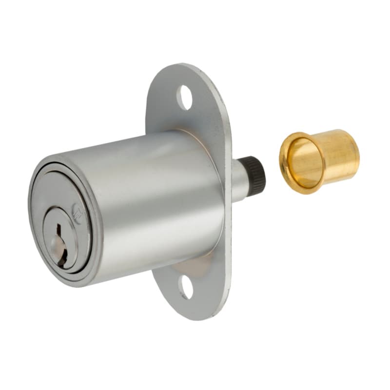 Olympus R Series Plunger Lock, Satin Chrome, Keyed Different - 400SD-26D78-KD
