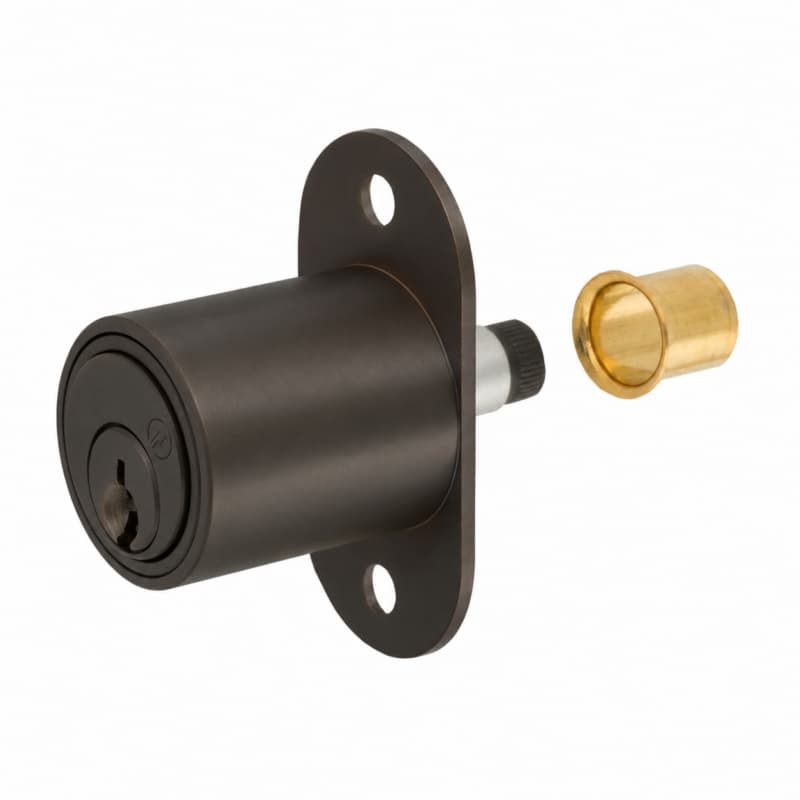 Olympus R Series Plunger Lock, Oil Rubbed Bronze, Keyed Different/Master Keyed - 400SD-10B78-KDMK